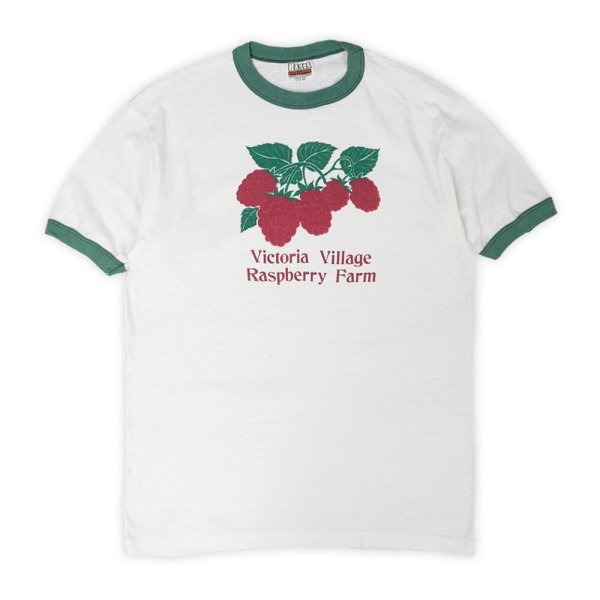 画像1: 80's Victoria Village Raspberry Farm リンガーTシャツ "MADE IN USA" (1)