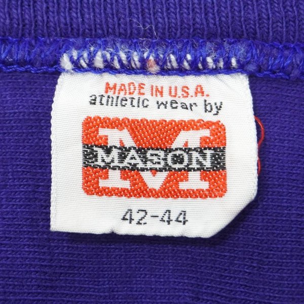 画像3: 60's MASON コットンフットボールTシャツ "MADE IN USA" (3)