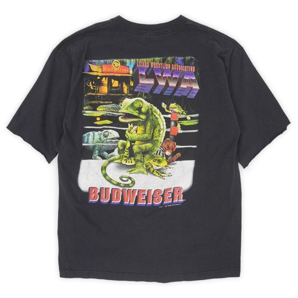 画像1: Late 90's Budweiser プリントTシャツ "Cut Off Custom" (1)