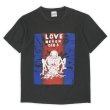 画像1: 90's LOVE NEVER DIES 発砲プリントTシャツ "MADE IN USA" (1)