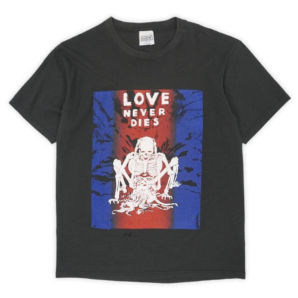 画像1: 90's LOVE NEVER DIES 発砲プリントTシャツ "MADE IN USA" (1)