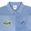 画像3: 00's LACOSTE ポロシャツ "DESIGNED IN FRANCE / BLUE GRAY" (3)