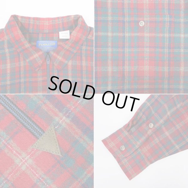 画像4: 90-00's Pendleton ハーフジップ ウールシャツ "MADE IN USA" (4)