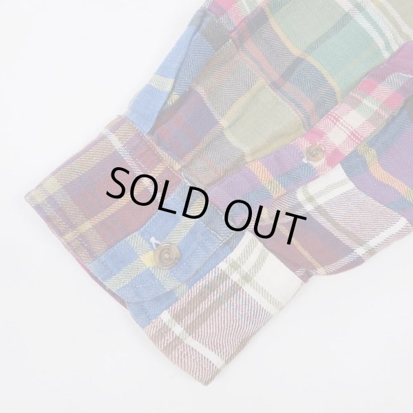 画像4: 90's ORVIS パッチワーク ボタンダウンシャツ (4)