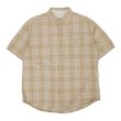 画像1: 00's Eddie Bauer S/S コットンリネン ボタンダウンシャツ (1)