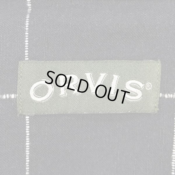 画像2: 00's ORVIS S/S レギュラーカラー リネンシャツ "BLACK BASE" (2)