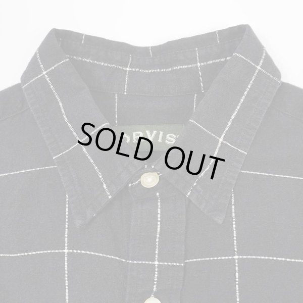 画像3: 00's ORVIS S/S レギュラーカラー リネンシャツ "BLACK BASE" (3)