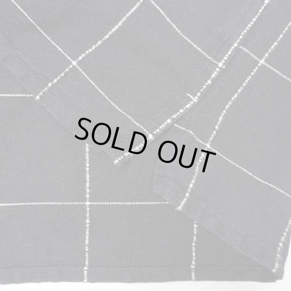 画像4: 00's ORVIS S/S レギュラーカラー リネンシャツ "BLACK BASE" (4)