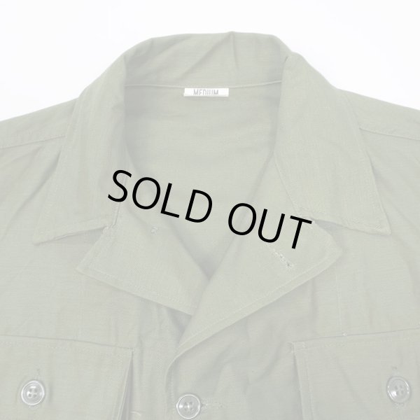 画像4: Early 60's US.ARMY コットンサテン ユーティリティーシャツ "1st後期 / DEADSTOCK" (4)