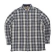 画像1: Late 90's ST JOHN'S BAY ヘビーネルシャツ "Navy Plaid" (1)