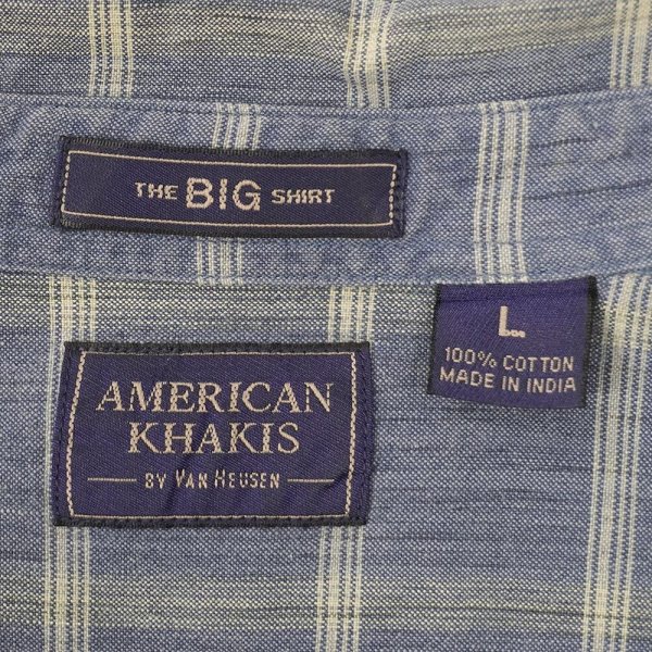画像2: 90's AMERICAN KHAKI'S by VAN HEUSEN S/S ボタンダウンシャツ "THE BIG SHIRT" (2)