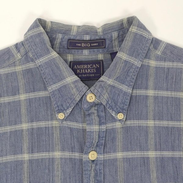 画像4: 90's AMERICAN KHAKI'S by VAN HEUSEN S/S ボタンダウンシャツ "THE BIG SHIRT" (4)