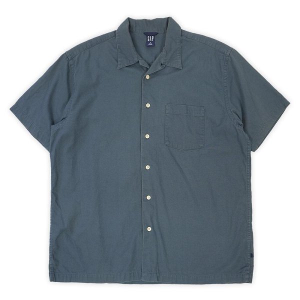 画像1: Early 00's OLD GAP S/S オープンカラーシャツ (1)