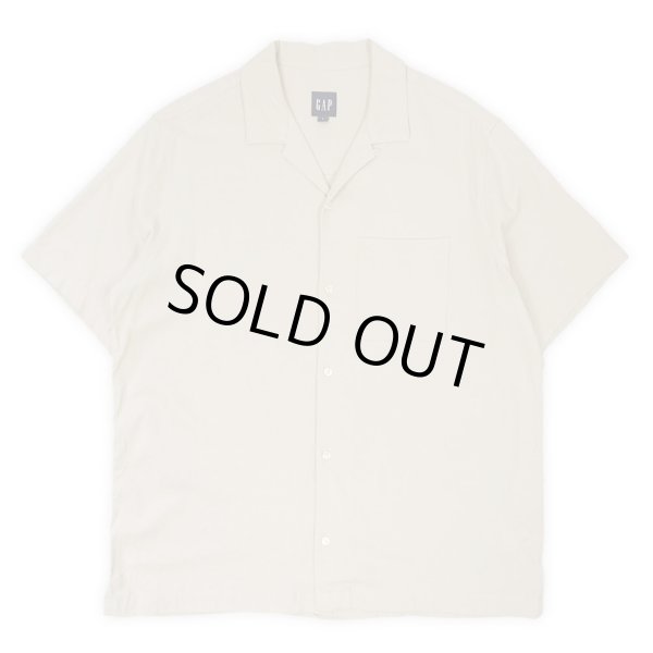 画像1: 00's GAP S/S オープンカラーシャツ "LINEN×RAYON" (1)