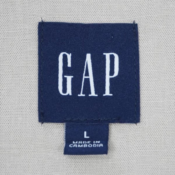 画像2: 00's GAP S/S オープンカラーシャツ "LINEN×RAYON" (2)