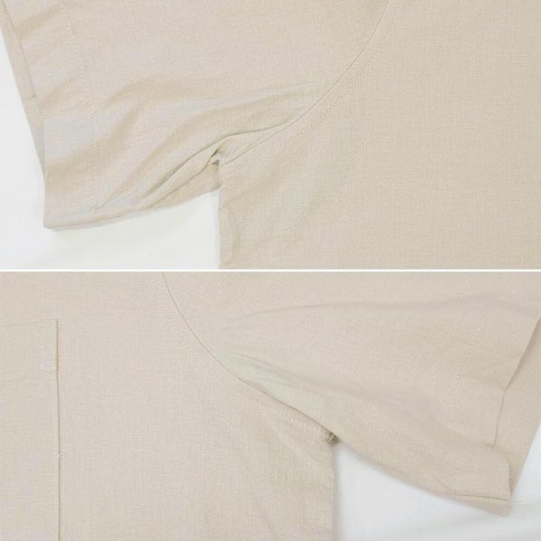 画像5: 00's GAP S/S オープンカラーシャツ "LINEN×RAYON" (5)