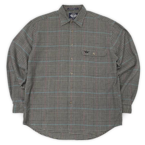 画像1: 90's DOCKERS フランネルシャツ "MADE IN USA / Black Plaid" (1)