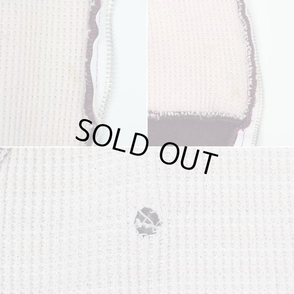 画像5: 80's BIG YANK 裏サーマル フルジップ スウェットパーカー "Burgundy / MADE IN ROMANIA" (5)