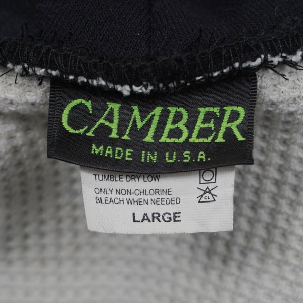 画像2: 90-00's CAMBER 裏サーマル スウェットパーカー "TETLON / MADE IN USA" (2)