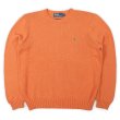 画像1: 00's Polo Ralph Lauren コットンニット "ORANGE" (1)