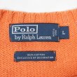 画像2: 00's Polo Ralph Lauren コットンニット "ORANGE" (2)
