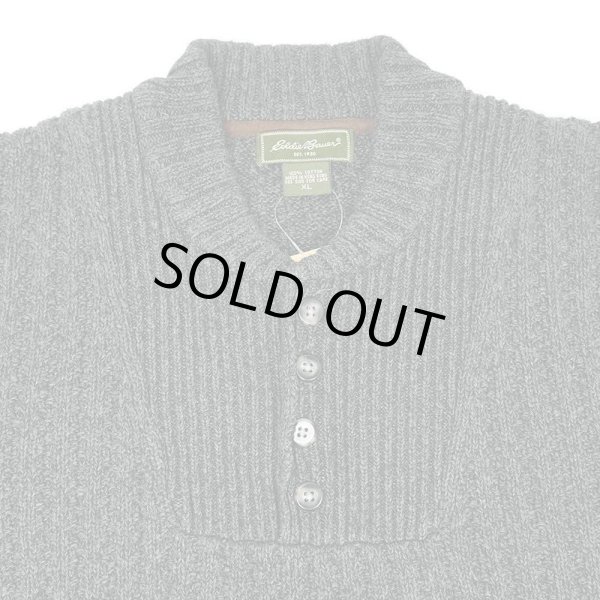 画像3: 00's Eddie Bauer コットン ジープニット “CHACOAL MIX” (3)