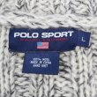 画像2: 90's POLO SPORT ショールカラーウールニット “HAND KNIT” (2)