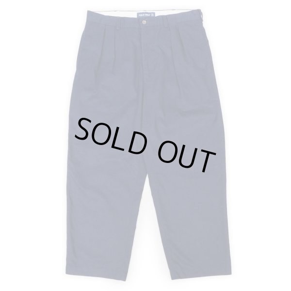 画像1: 90's Polo Ralph Lauren 2タック チノトラウザ― “Classic Golf Pant / NAVY” (1)