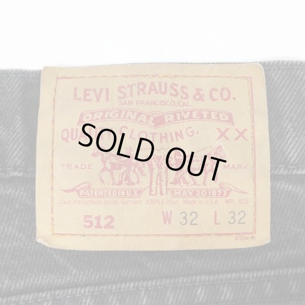 画像3: 90's Levi's 512 ブラックデニムパンツ "MADE IN USA" (3)