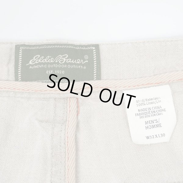 画像3: 00's Eddie Bauer リネンベイカーパンツ "W32 L30" (3)