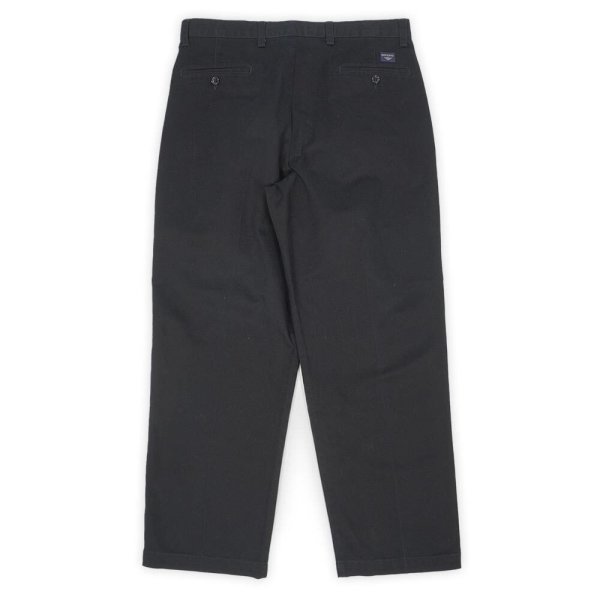 画像2: 00's DOCKERS 2タック チノトラウザー "BLACK / W34 L29" (2)