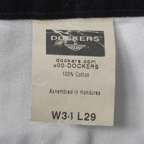 画像3: 00's DOCKERS 2タック チノトラウザー "BLACK / W34 L29" (3)