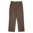 画像2: 90's Dickies 874 ワークパンツ "MADE IN USA / BROWN / W34 L32" (2)