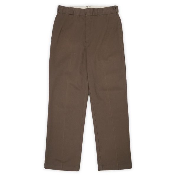 画像2: 90's Dickies 874 ワークパンツ "MADE IN USA / BROWN / W34 L32" (2)