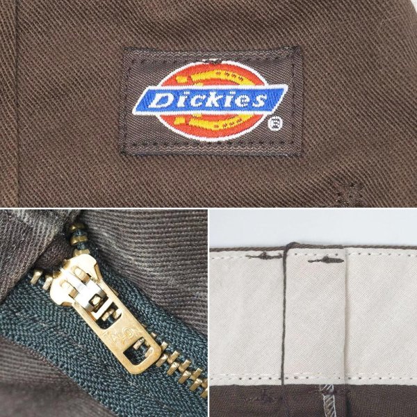 画像4: 90's Dickies 874 ワークパンツ "MADE IN USA / BROWN / W34 L32" (4)