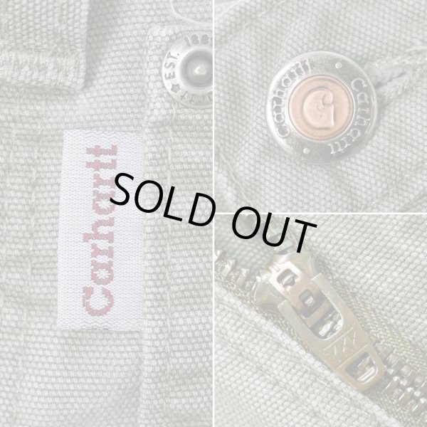 画像4: 00s Carhartt ダック ペインターショーツ “OLIVE” (4)