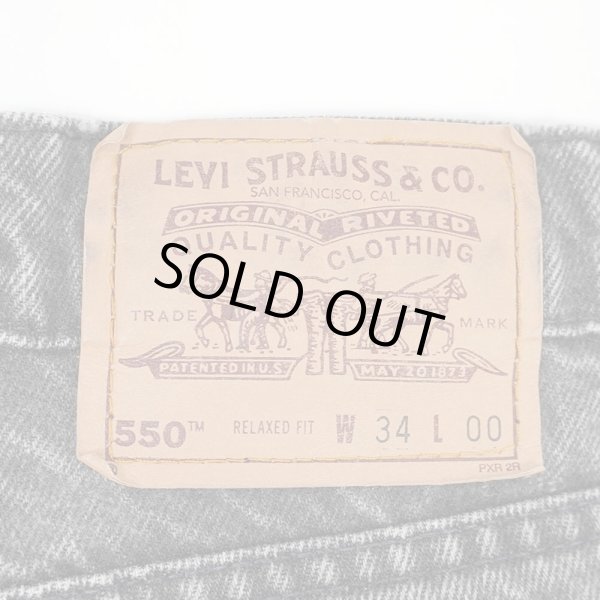 画像3: 90's Levi's 550 ブラックデニムショーツ "MADE IN USA / W34 L00" (3)