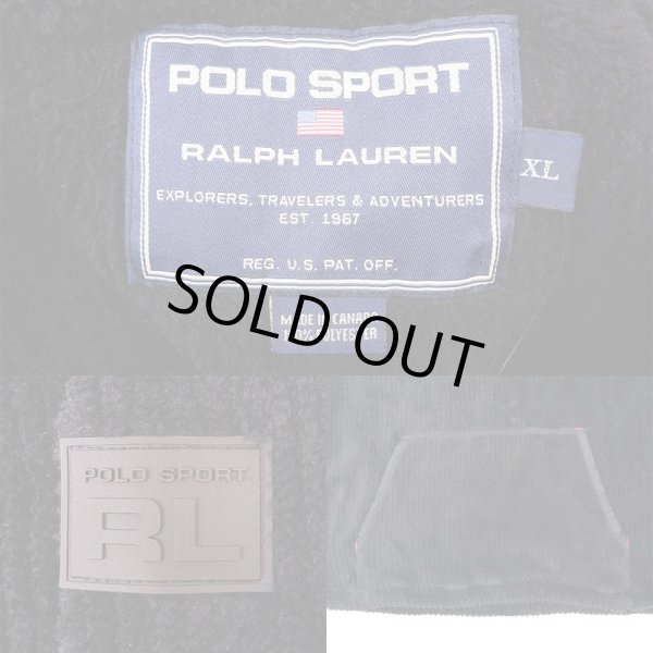 画像3: 90's POLO SPORT 太畝 フリースフーディー (3)