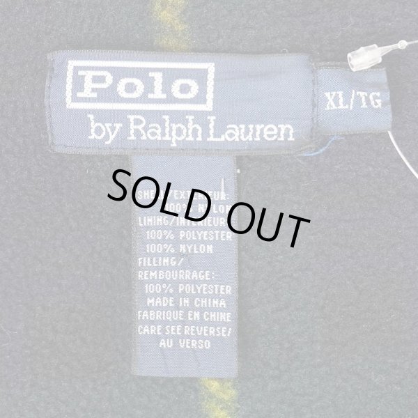 画像2: 90's Polo Ralph Lauren フリースライナー フーデッドコート “BLACK” (2)