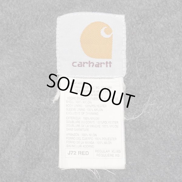 画像2: 00's Carhartt フリースライナー ナイロンジャケット "RED" (2)