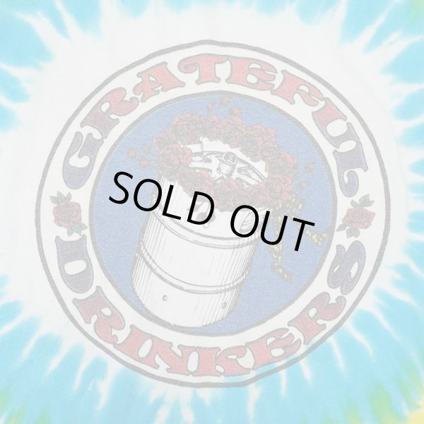 画像4: 00's Grateful Drinkers タイダイ染め パロディTシャツ (4)