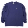 画像1: 90's adidas ロゴ刺繍 L/S Tシャツ "Navy" (1)