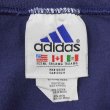 画像2: 90's adidas ロゴ刺繍 L/S Tシャツ "Navy" (2)