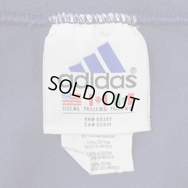 画像2: 90's adidas ロゴ刺繍 L/S Tシャツ "Navy" (2)