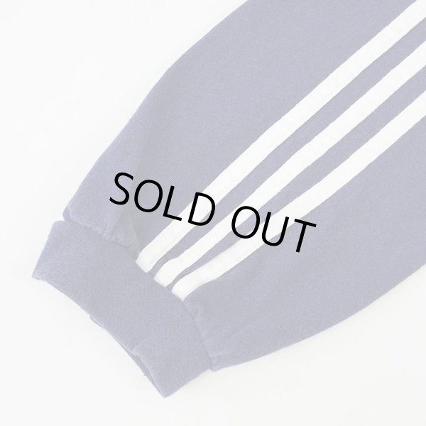 画像4: 90's adidas ロゴ刺繍 L/S Tシャツ "Navy" (4)