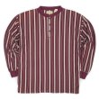 画像1: 90's ST JOHN'S BAY マルチストライプ柄 ヘンリーネックカットソー (1)