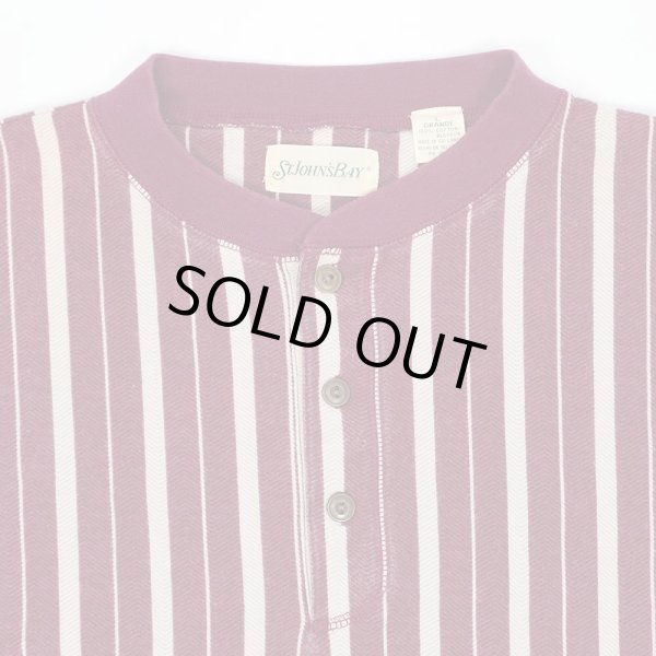 画像3: 90's ST JOHN'S BAY マルチストライプ柄 ヘンリーネックカットソー (3)