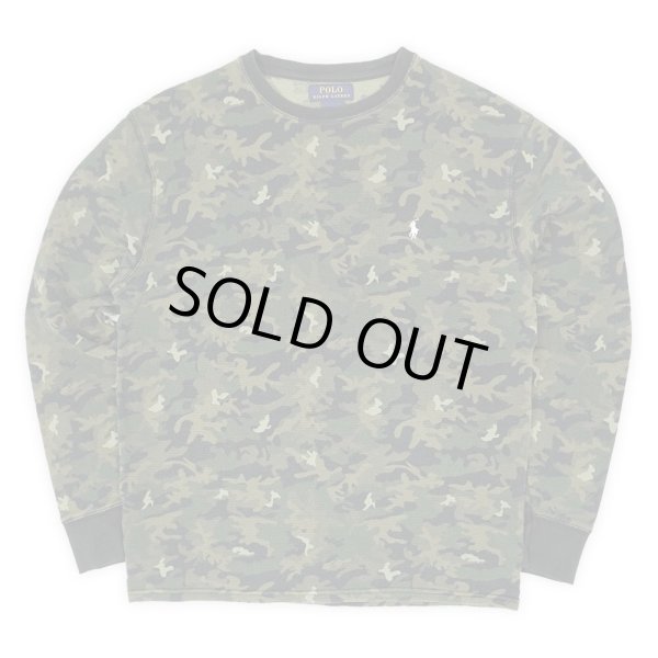 画像1: 00's Polo Ralph Lauren 迷彩柄 サーマルカットソー (1)