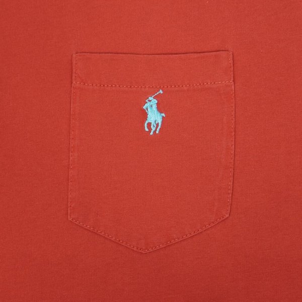 画像3: 90-00's Polo Ralph Lauren ポケットTシャツ "RED" (3)