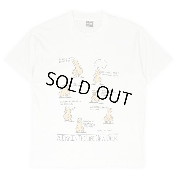 画像1: 90s A DAY IN THE LIFE OF A DICK プリントTシャツ "MADE IN USA" (1)